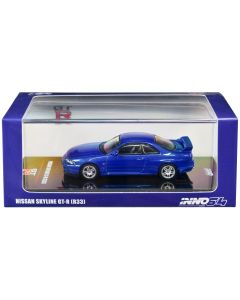 1995 Nissan Skyline GT-R R33 1/64 Diecast Model RHD Bayside Blue Inno Models