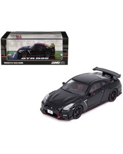 2023 Nissan GT-R (R35) Nismo RHD Diecast Model Car, Black Carbon Hood 1/64 Inno Models