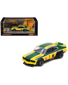 2023 Mazda RX-3 Savanna RHD Katayama Racing Livery 1/64 Diecast Model Car Green/Yellow