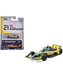 2025 Dallara IndyCar #21 Christian Rasmussen Splenda 1/64 Diecast Model Car - Ed Carpenter Racing