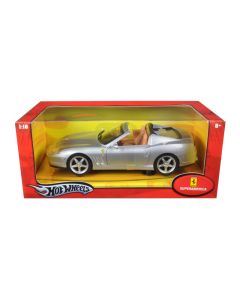 2005 Ferrari Super America 1/18 Diecast Model Car Silver by Hot Wheels