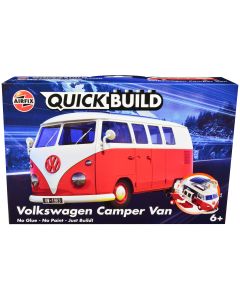 2023 Airfix Quickbuild Volkswagen Camper Van Model Kit - Red Snap Together