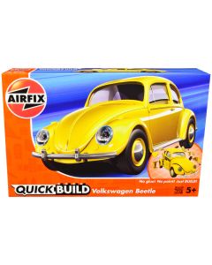 2023 Airfix Quickbuild Old Volkswagen Beetle Model Kit - Yellow Snap Together