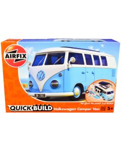 2023 Airfix Quickbuild Volkswagen Camper Van Model Kit Blue Snap Together