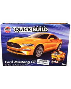 2023 Ford Mustang GT Orange Snap Together Model Kit by Airfix Quickbuild