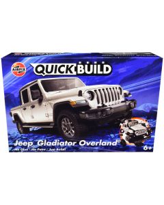 2023 Jeep Gladiator (JT) Overland Silver Snap Together Model Kit by Airfix Quickbuild