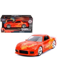 Mazda RX-7 Orange Metallic Fast & Furious 1/32 Diecast Model Car by Jada