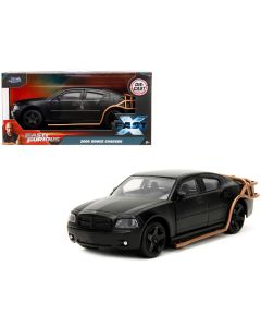 2006 Dodge Charger Fast & Furious 1/32 Diecast Car Matt Black Outer Cage Jada