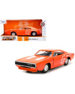 1968 Dodge Charger R/T SRT Orange 1/24 Diecast Model Car Jada