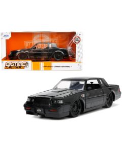 1987 Buick Grand National Black Metallic Diecast Model Car Jada 1/24