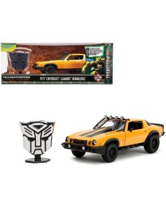 1977 Chevrolet Camaro Bumblebee Yellow Diecast Statue Transformers Rise of the Beasts 1/24 Jada