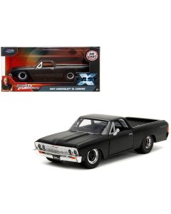 1967 Chevrolet El Camino Diecast Model Car 1/32 Fast & Furious Jada Black