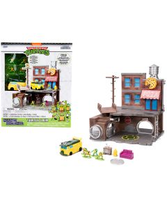 2023 Teenage Mutant Ninja Turtles Turtle Lair Diorama Set with Figures & Party Wagon