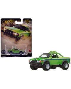2023 Hot Wheels Subaru BRAT Utility Truck Diecast Model - Green Metallic, Stripes, Off Road