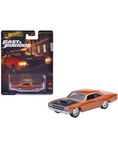 2015 Hot Wheels Diecast Model Car - 1970 Plymouth Road Runner, Custom Copper Metallic, Furious 7