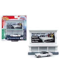 1967 Buick GS 400 Diecast Model Car - Johnny Lightning 50th Anniversary 1/64 White