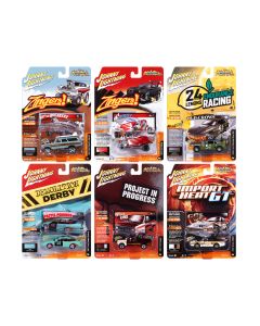 2023 Johnny Lightning Street Freaks Set B 6 Diecast Model Cars 1/64 Scale