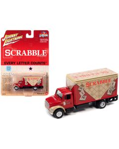 1999 International Cargo Truck Red Scrabble Pop Culture 1/64 Diecast Model Car