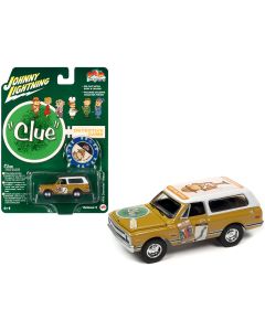 1970 Chevrolet Blazer Diecast Model Car Mustard Yellow White Top Johnny Lightning
