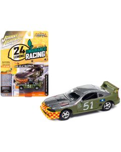 1990s Ford Mustang Race Car #51 Military Green 1/64 Diecast Limited Edition Johnny Lightning