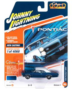 1966 Pontiac GTO 1/64 Diecast Model Car - Barrier Blue Metallic, Limited Edition 4068