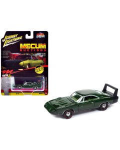 1969 Dodge Charger Daytona Diecast Model Car Green Metallic 1/64 Johnny Lightning