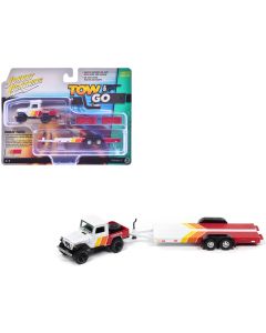 1980 Toyota Land Cruiser Pickup Truck Diecast Model 1/64 Limited Edition Tow & Go