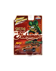 1965 Chevrolet El Camino Zinger Finkamino Beige Rat Fink Diecast Model Car 1:64 Johnny Lightning
