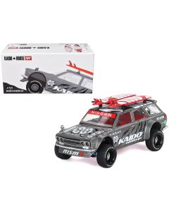 2023 Datsun Kaido 510 Wagon 4x4 RHD Diecast Model Car Gray Metallic Red Interior