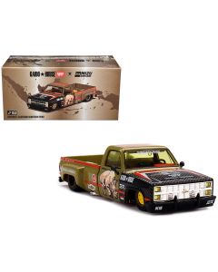 2023 Chevrolet Silverado Dually Pickup Truck Diecast Model Tan Carbon Graphics 1/64 by Mini GT  
Chevrolet Silverado Dually Pickup Truck 1/64 Diecast Model Tan Carbon Graphics by Mini GT