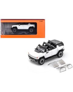 2023 GMC Hummer EV SUV Diecast Model Car 1/64 White Black Top GCD