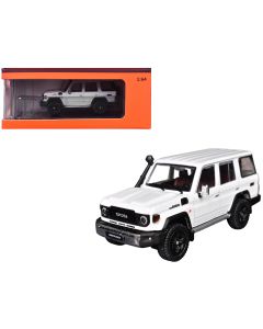 2023 Toyota Land Cruiser J76 White Metallic 1/64 Diecast Model Car GCD
