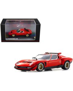 2023 Lamborghini Miura SVR Red Diecast Model Car 1/43 Kyosho Black Accents Gold Wheels