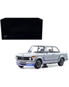 2002 BMW Turbo Silver Diecast Model Car 1/18 Kyosho Red Blue Stripes