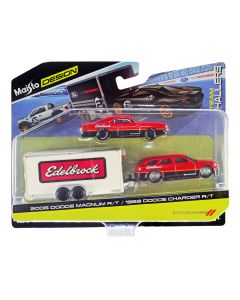 2006 Dodge Magnum R/T Red and Black Diecast Model Car Maisto 1/64
1969 Dodge Charger R/T Red and Black Diecast Model Car Maisto 1/64
Enclosed Car Trailer Edelbrock Team Haulers Series 1/64 Diecast Model Car Maisto