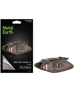 2023 Metal Earth British Mark IV Tank Model Kit - Steel, Moderate Difficulty