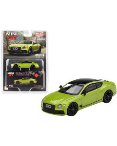 2023 Bentley Continental GT 1/64 Diecast Model Car by Mini GT, Green Metallic, Limited Edition 1800 Pieces