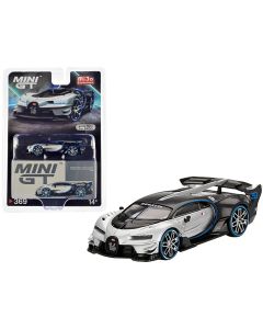 2018 Bugatti Vision Gran Turismo 1/64 Diecast Model Car - Silver Metallic & Carbon, Limited Edition 9600 pcs