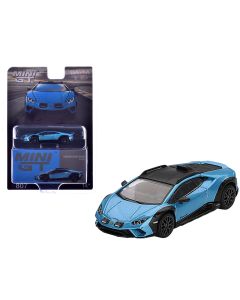 2023 Lamborghini Huracan Sterrato 1/64 Diecast Model Car - Limited Edition Aegir Blue
