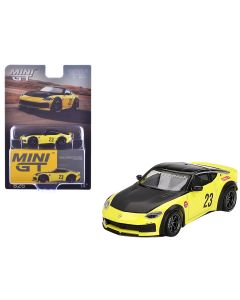 2023 Nissan Z Limited Edition 1/64 Diecast Model Car Ikazuchi Yellow Black Hood Mini GT