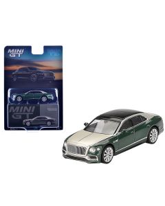 2023 Mini GT 1/64 Bentley Flying Spur Limited Edition Diecast Model Car - White Sand/Black Top