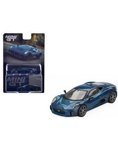 2023 Jaguar C-X75 1/64 Diecast Model Car Blue Metallic Limited Edition Mini GT