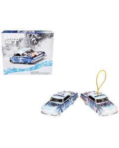 1954 Lincoln Capri Diecast Model Car #24 Blue Metallic Limited Edition 1/64 by Mini GT