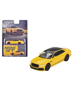 2023 Mini GT 1/64 Bentley Flying Spur Limited Edition Diecast Model Car Yellow/Black