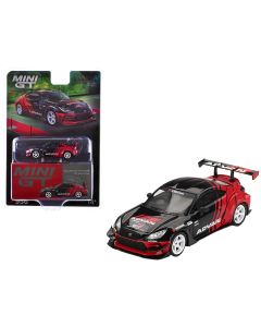 2022 Toyota GR86 HKS TYPE R ADVAN RHD Black Red 1/64 Diecast Model Car Limited Edition Mini GT