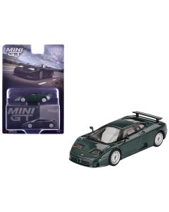 2023 Bugatti EB110 GT 1/64 Diecast Model Car - Verde Scuro Dark Green Limited Edition by Mini GT