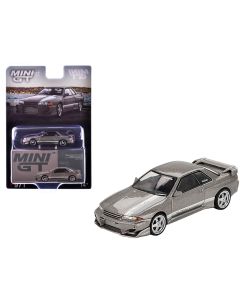 1992 Nissan Skyline GT-R R32 Veilside Combat C-I Gray Metallic 1/64 Diecast Model Car