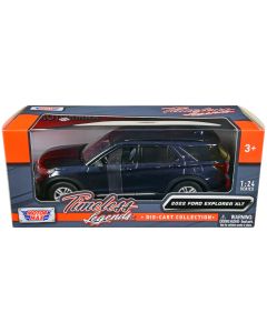 2022 Ford Explorer XLT Dark Blue 1/24 Diecast Model Car Motormax Timeless Legends