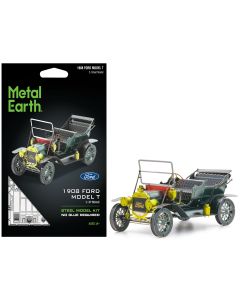 1908 Ford Model T Steel Model Kit - Dark Green, Moderate Difficulty, Metal Earth