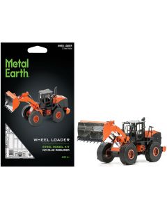 2023 Metal Earth Wheel Loader Model Kit - Orange & Black, Challenging Difficulty